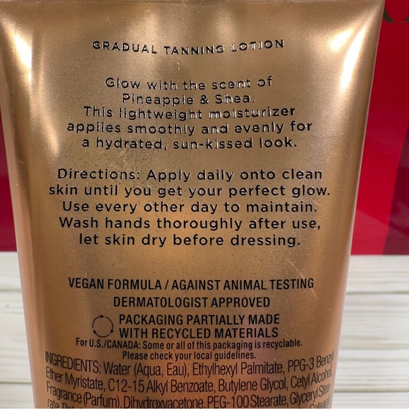 Victoria’s Secret Pineapple & Shea Gradual Tanning‎ Lotion 6.7oz NWT - Picture 3 of 4